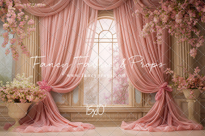 Pink Blossom Parlor - With Sweep Option