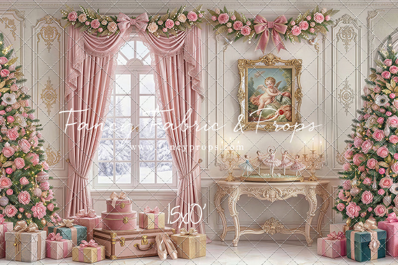 Pink Velvet Christmas - with Sweep Option