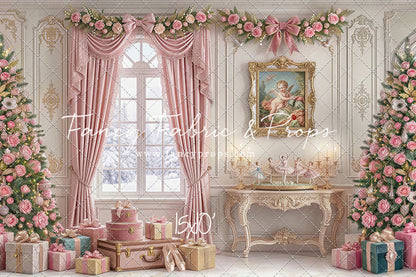 Pink Velvet Christmas - with Sweep Option