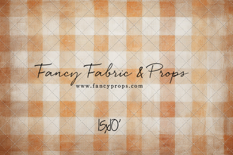 Pumpkin Patch Plaid - With Sweep Option