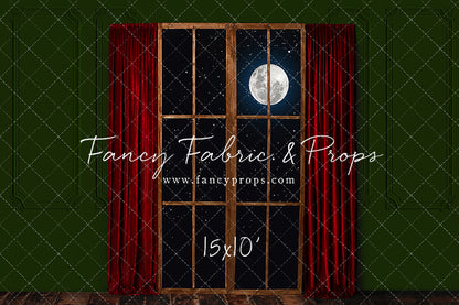 Red & Green Wood Window