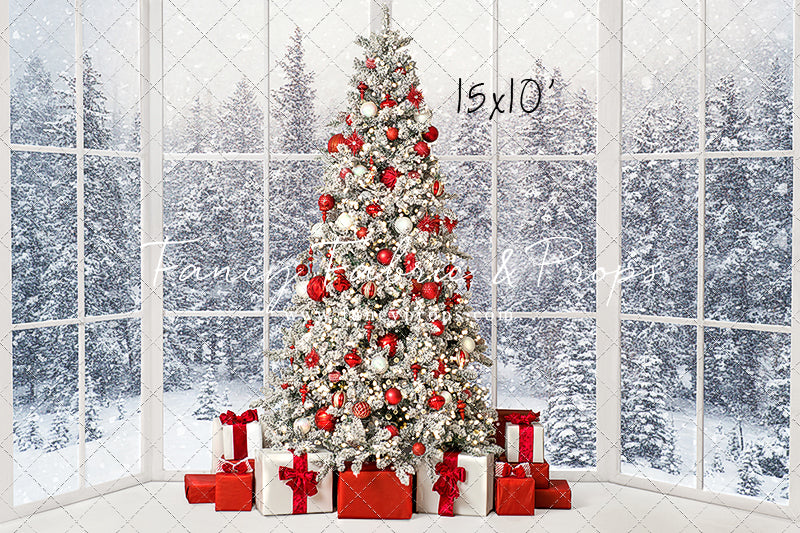 Red & White Winter Evergreens