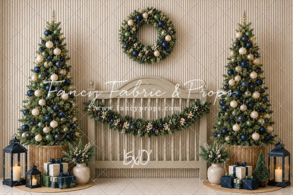 Sage & Navy Headboard