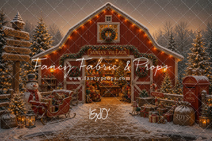 Santa's Village Barn - with Sweep Option