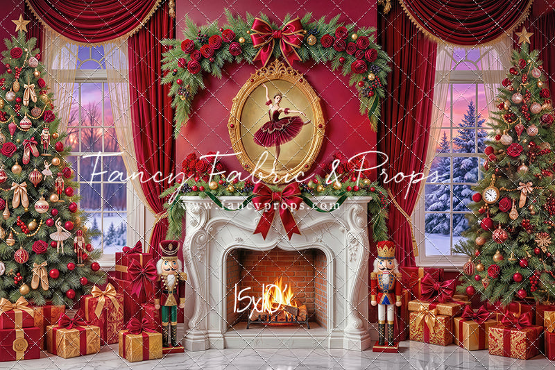 Scarlet Ballerina Christmas Room - with Sweep Option
