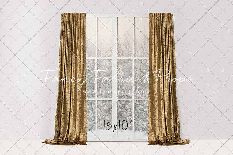 Simple Christmas Mantle Window