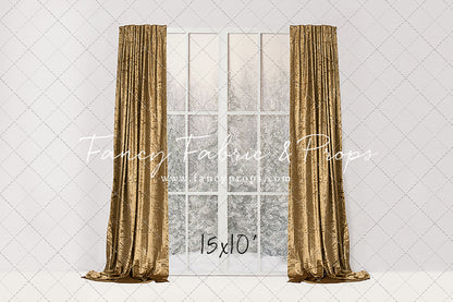 Simple Christmas Mantle Window