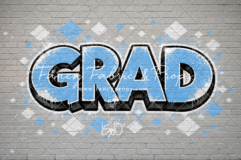 Sky & White Grad - With Sweep Option