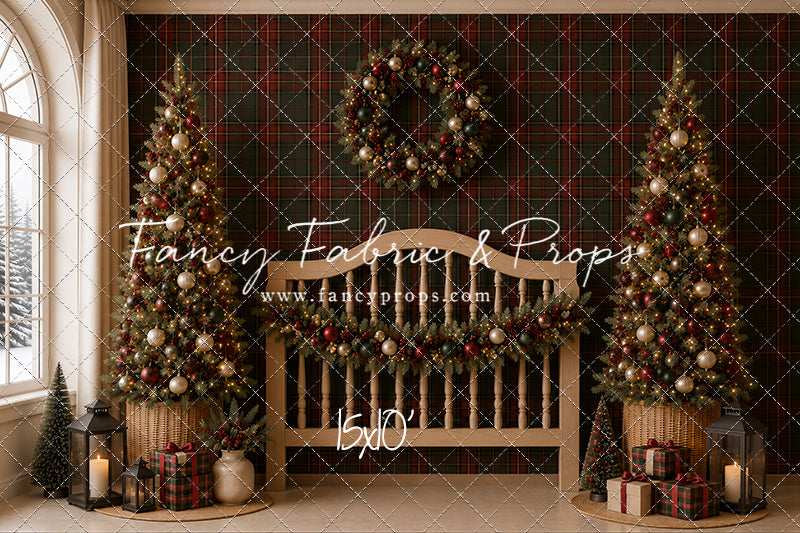 Sophisticated Holiday Headboard - with Sweep Option