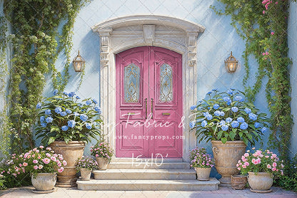 Summertime Patio - Pink Door - With Sweep Option