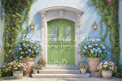 Summertime Patio - Green Door - With Sweep Option