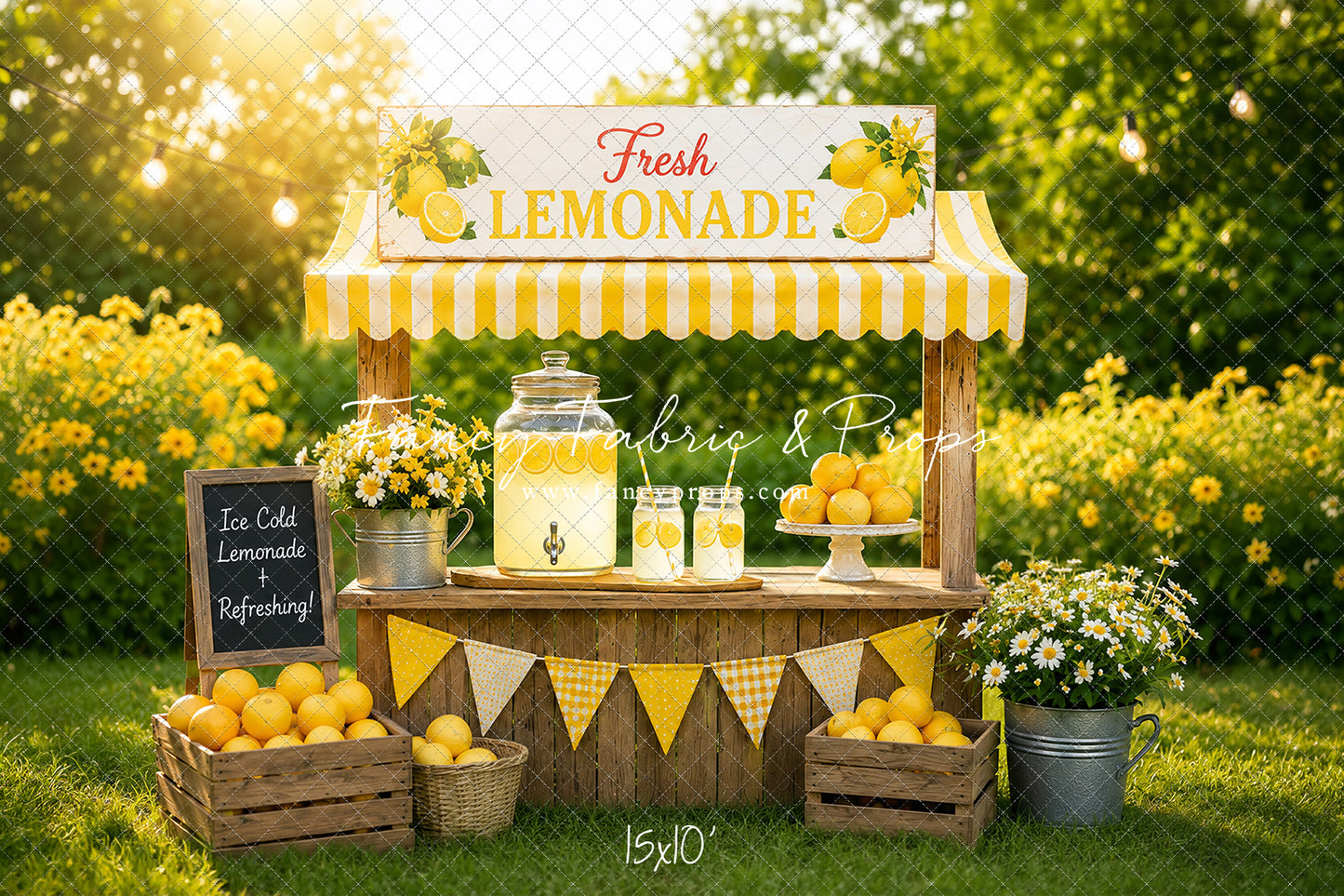 Sunny Days Lemonade Stand - With Sweep Option