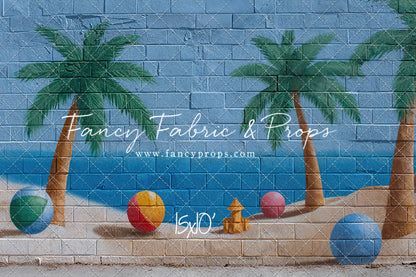 Sunny Shores Mural - With Sweep Option