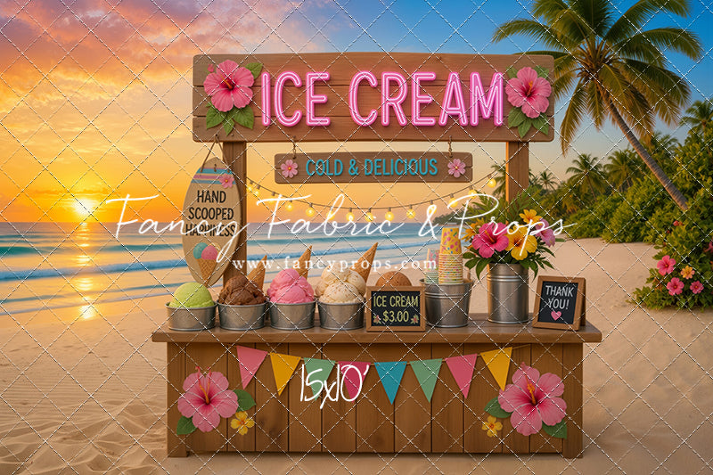 Sunset Ice Cream Stand - With Sweep Option