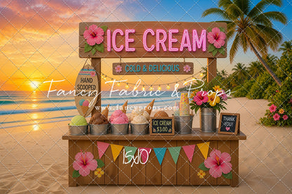 Sunset Ice Cream Stand - With Sweep Option