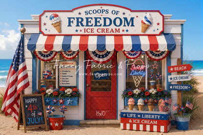 Sweet Liberty Ice Cream - With Sweep Option