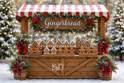 Sweet Spruce Gingerbread Stand - With Sweep Option