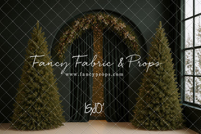 Velvet Christmas Arch - With Sweep Option
