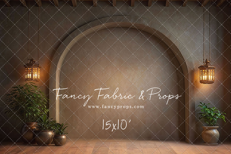 Warm Amber Archway - No Bench - With Sweep Option