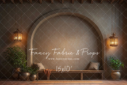 Warm Amber Archway - With Bench - With Sweep Option