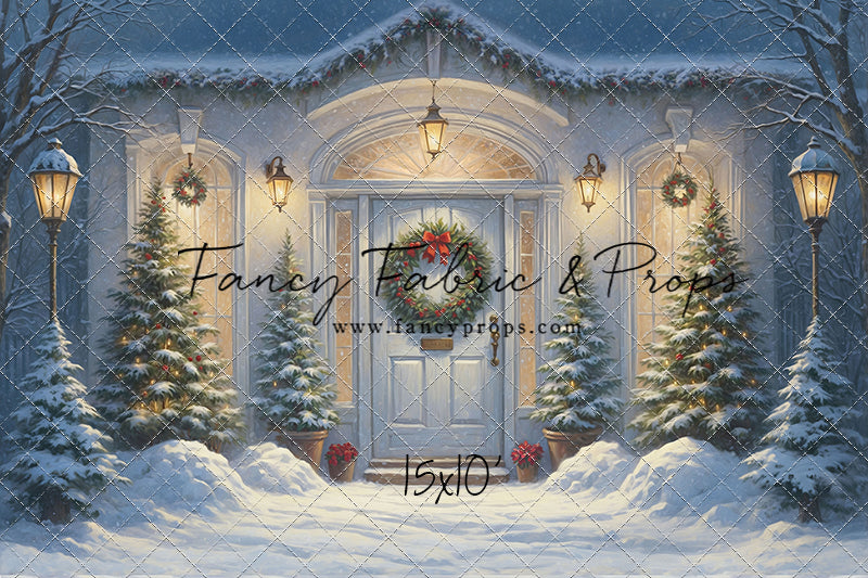 White Christmas Welcome - With Sweep Option