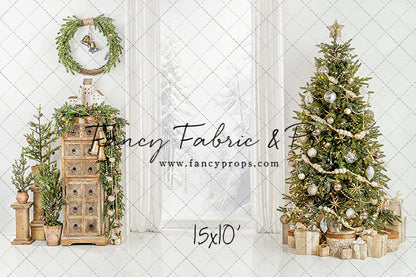 White Frost Christmas Window