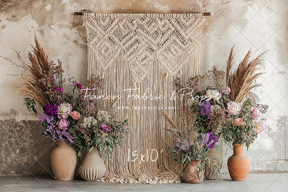 Wildflower Macrame - With Sweep Option