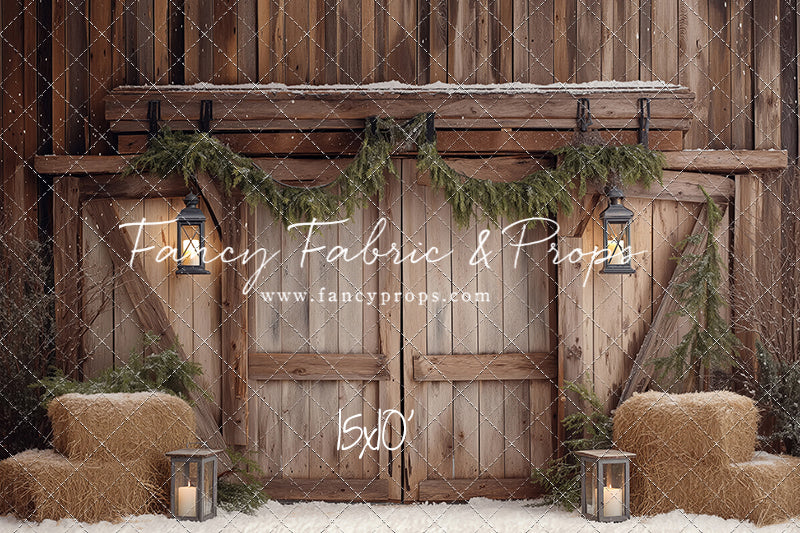 Winter Barn Entry - with Sweep Option