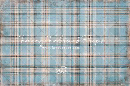 Winter Sky Gingham - With Sweep Option