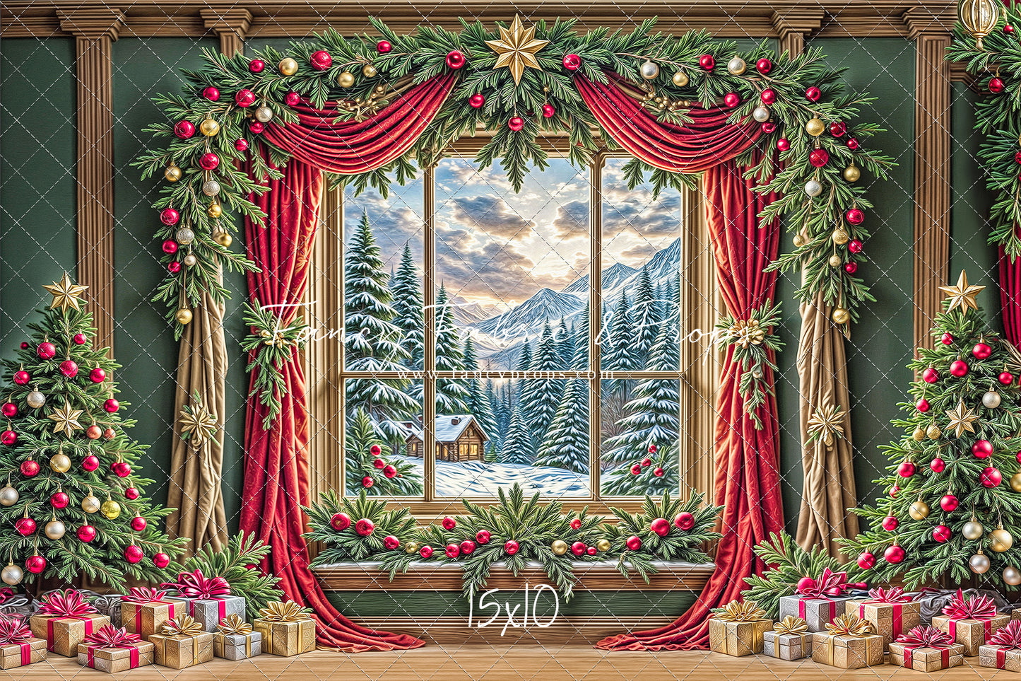 Yuletide Bloom View - with Sweep Option