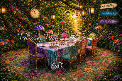 Blooming Garden Tea Party - With Sweep Option
