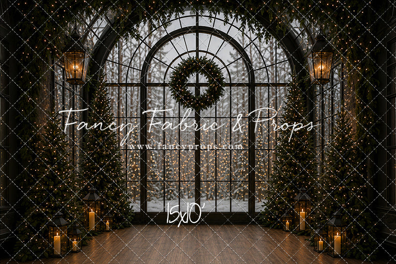 Evening Christmas Window - with Sweep Option