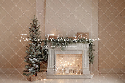 Evergreen & Ivory Mantle - With Sweep Option
