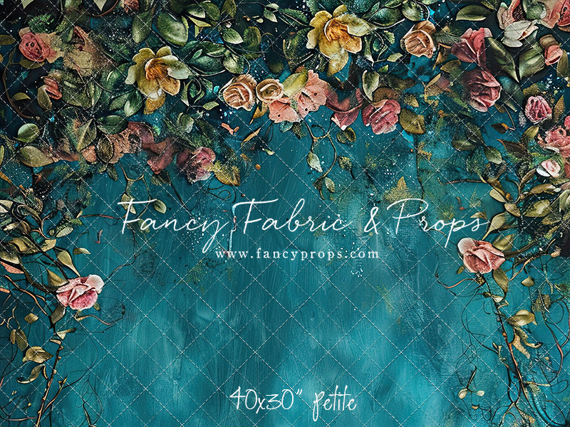 Painted Floral Teal - Petite