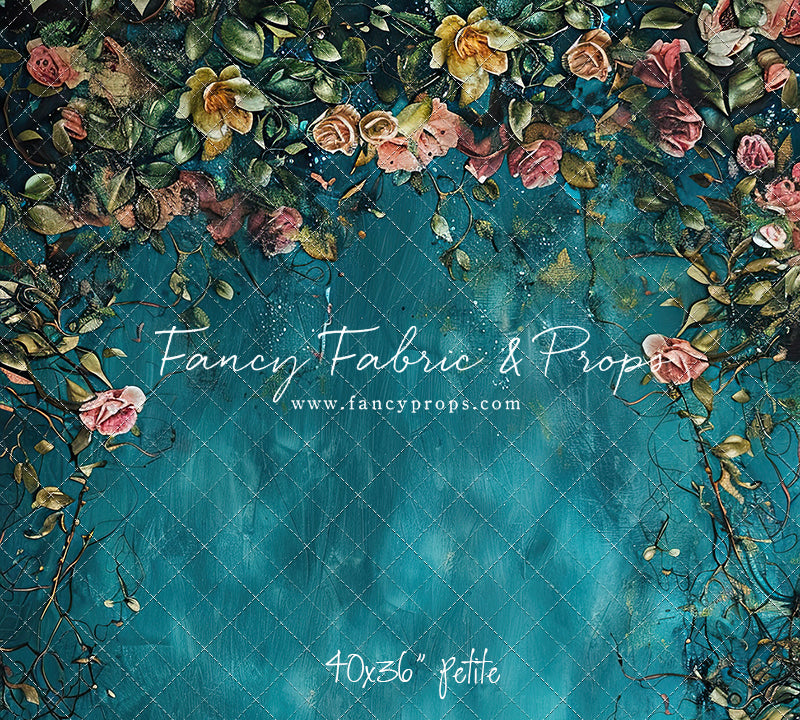 Painted Floral Teal - Petite
