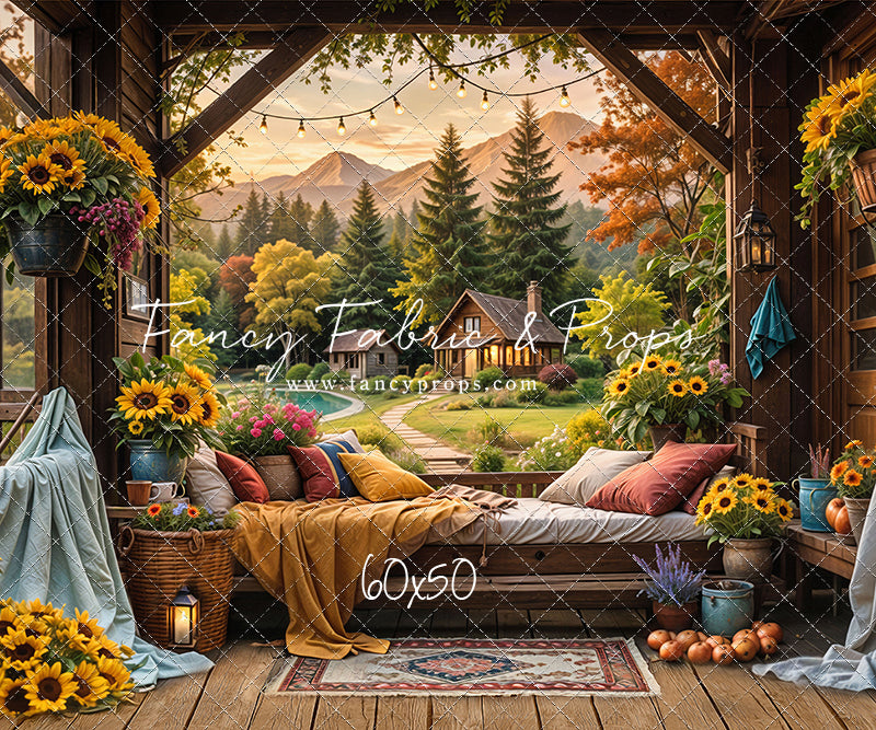 Autumn Sunflower Hideaway - With Sweep Option