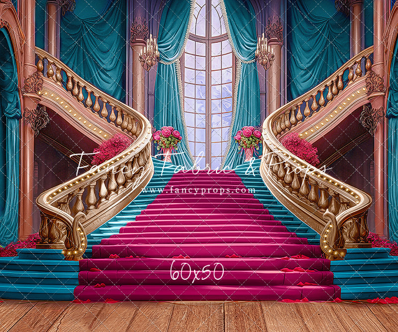 Ballroom Royal Staircase - Cyan - With Sweep Option