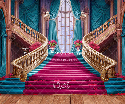 Ballroom Royal Staircase - Cyan - With Sweep Option