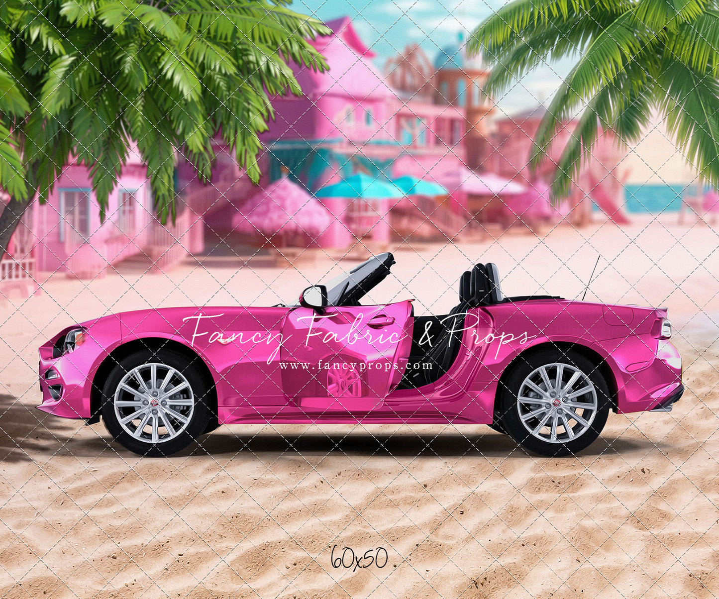 Beach Convertible -Pink - With Sweep Option
