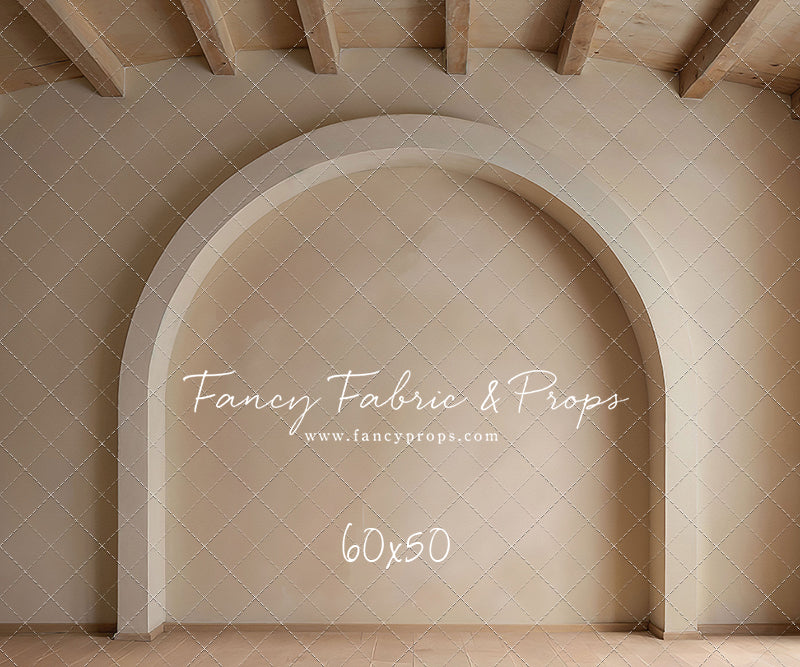 Beige Elegant Arch - Wood Floor - With Sweep Option