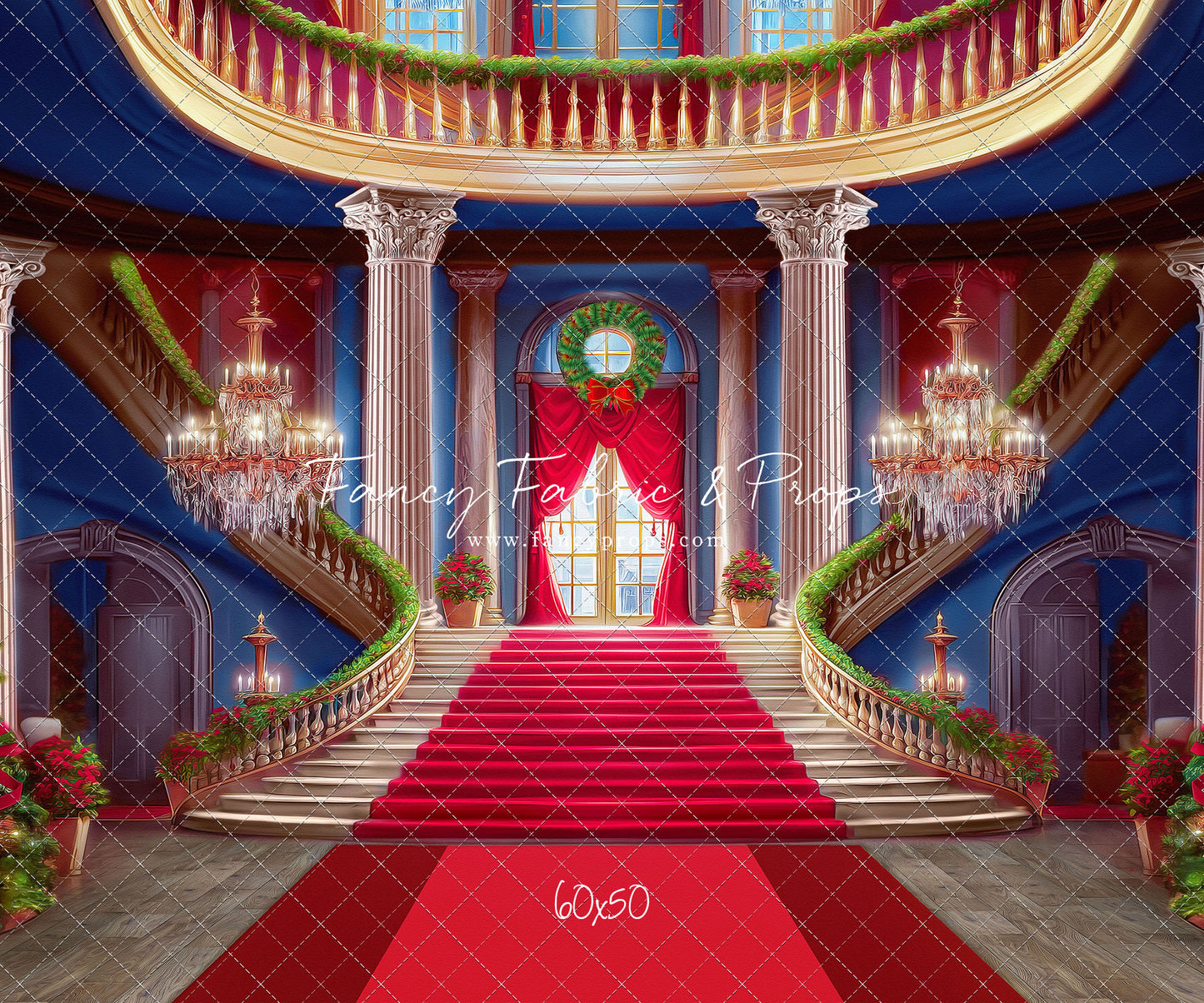 Belle's Royal Staircase - Red Carpet - With Sweep Option