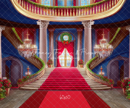 Belle's Royal Staircase - Red Carpet - With Sweep Option