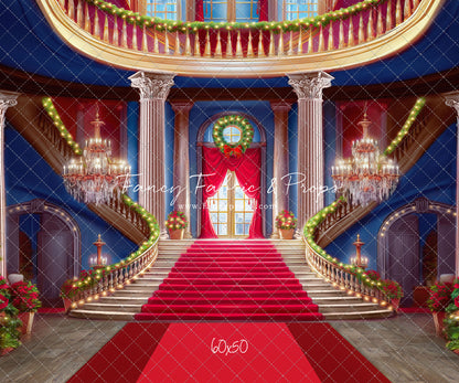 Belle's Royal Staircase -With Lights- Red Carpet - With Sweep Option