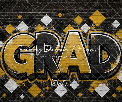 Black & Gold Grad - With Sweep Option