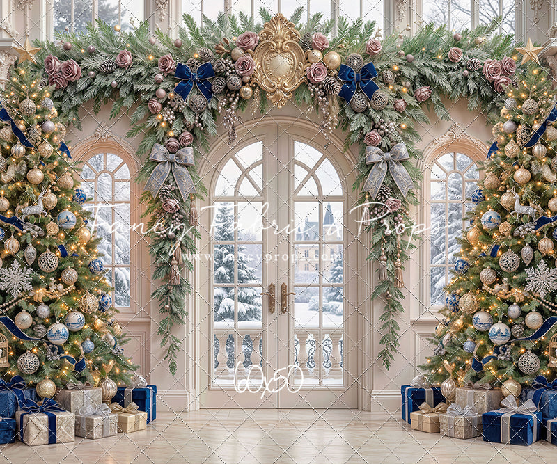 Blue Christmas Foyer - with Sweep Option