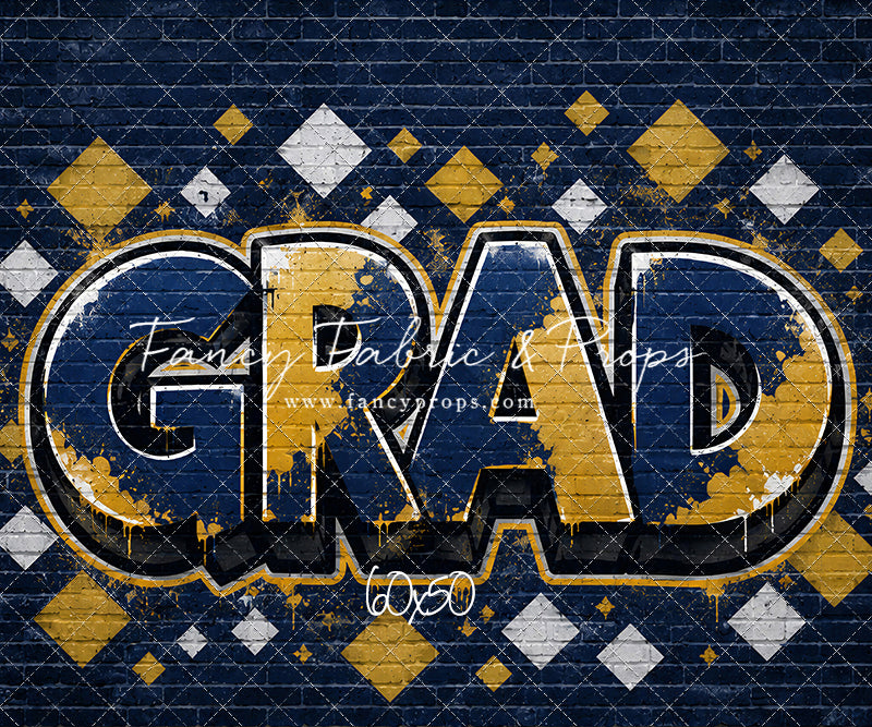 Blue & Gold Grad - With Sweep Option
