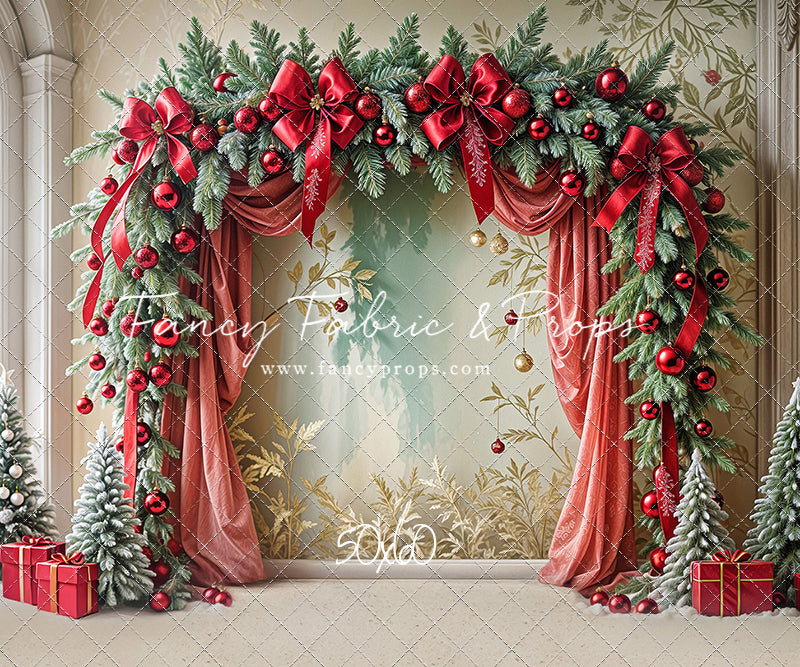 Bowtied Vintage Christmas - with Sweep Option