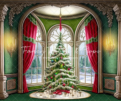 Cathedral Christmas - Green Carpet Option - with Sweep Option