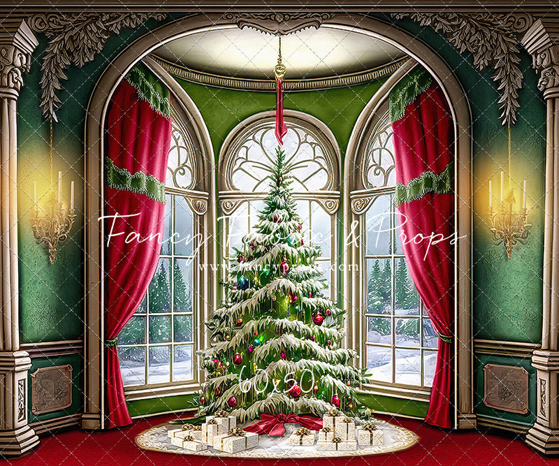 Cathedral Christmas - Red Carpet Option - with Sweep Option