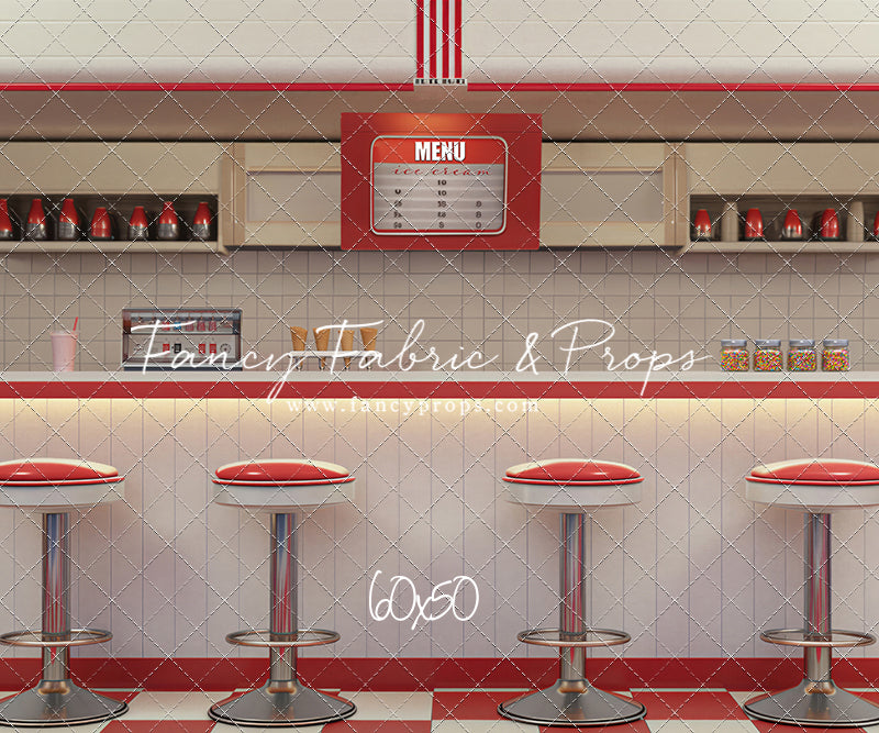 Cherry Cream Diner - With Sweep Option